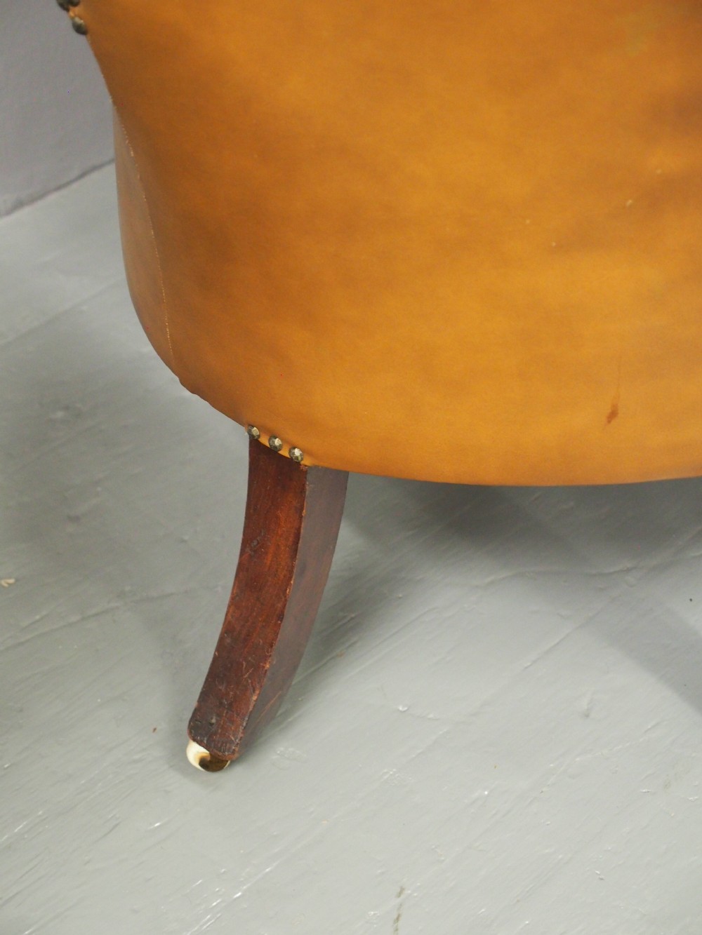 George IV Leather Library Chair View XIV