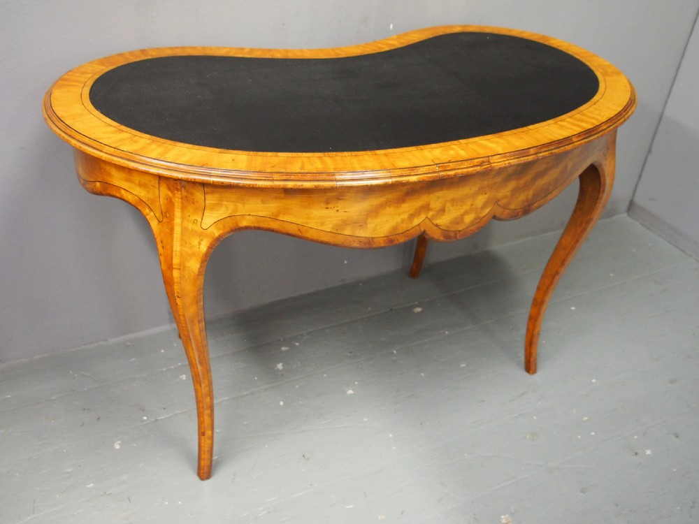 Victorian Inlaid Satinwood Writing Table View III