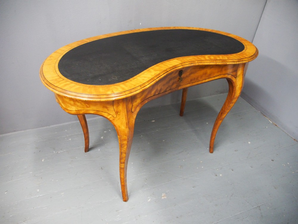 Victorian Inlaid Satinwood Writing Table View IV