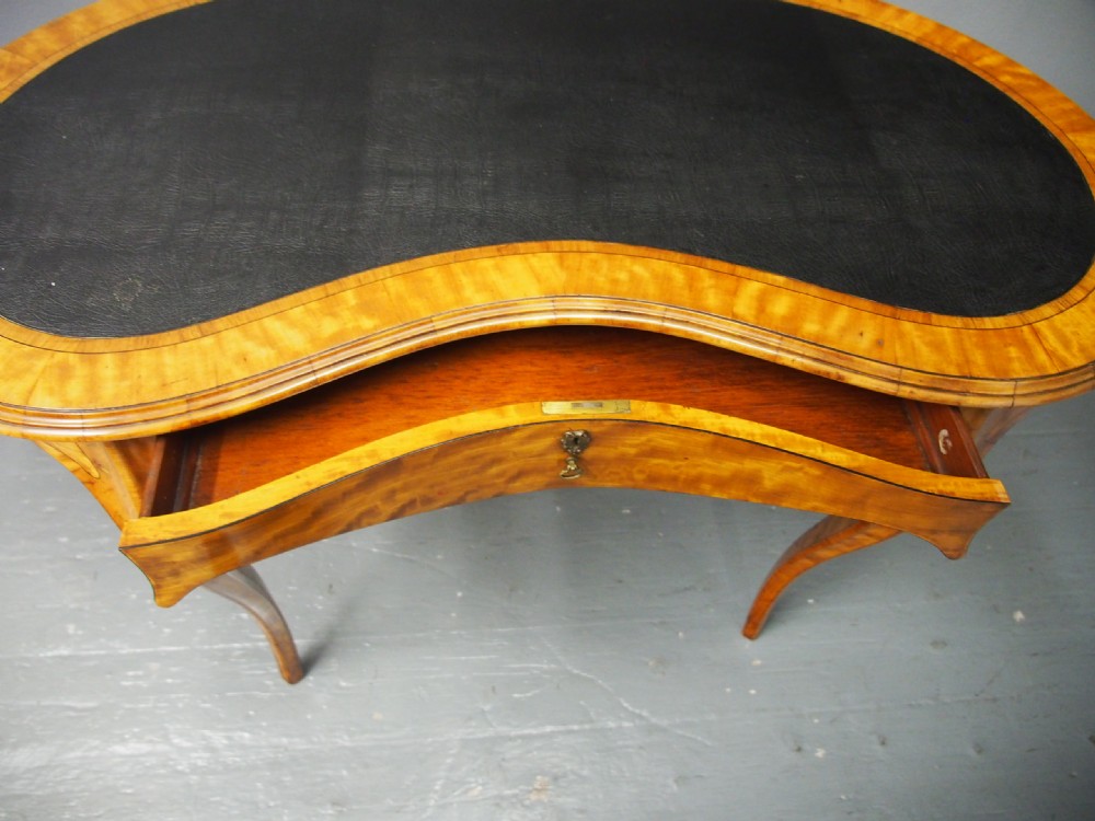 Victorian Inlaid Satinwood Writing Table View V