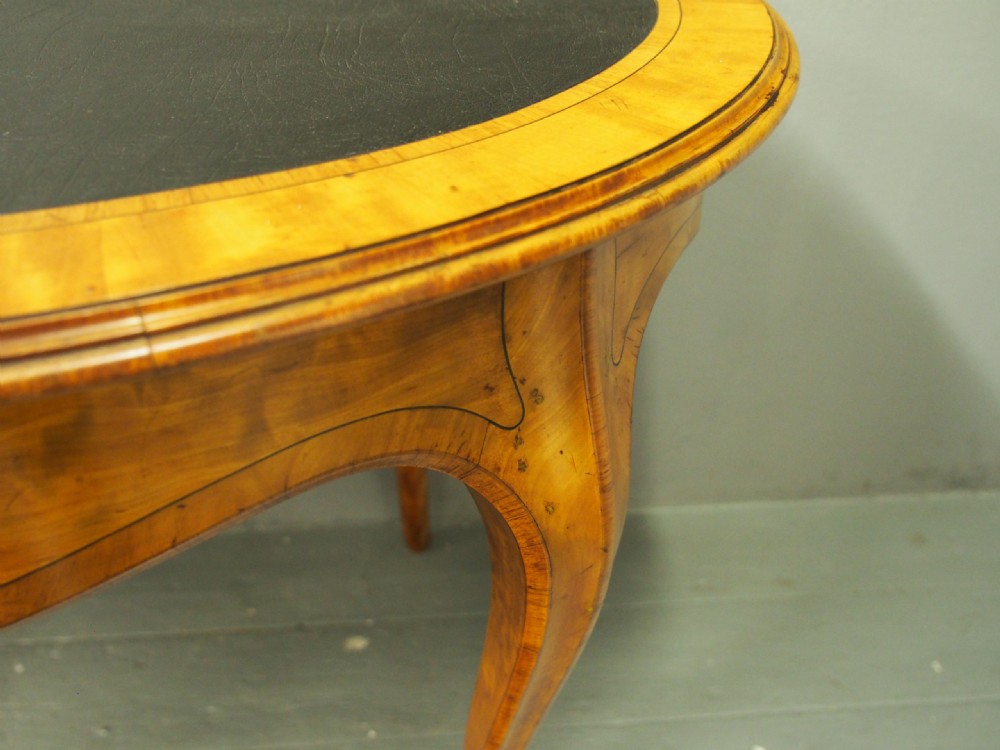 Victorian Inlaid Satinwood Writing Table View VII
