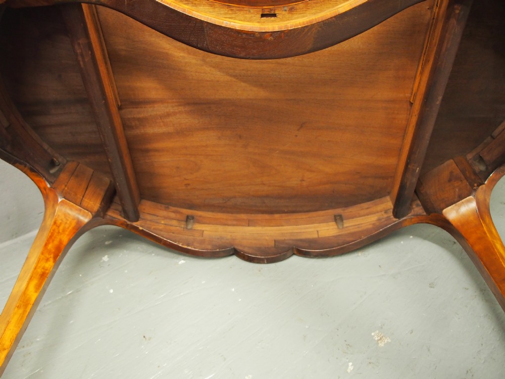 Victorian Inlaid Satinwood Writing Table View XI
