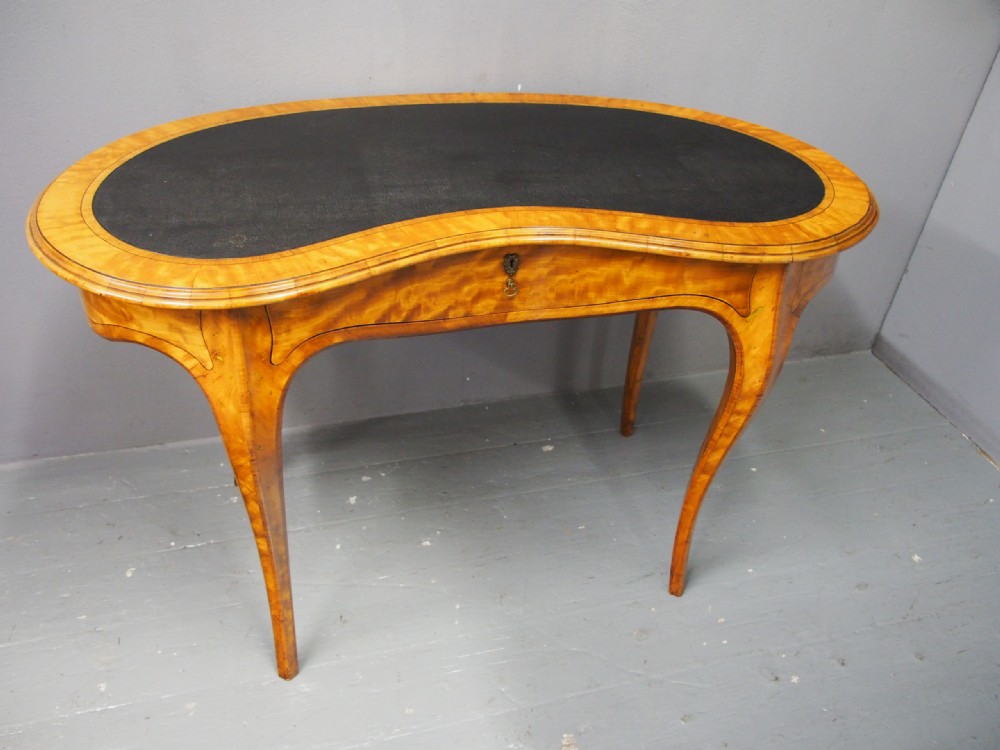 Victorian Inlaid Satinwood Writing Table View XII