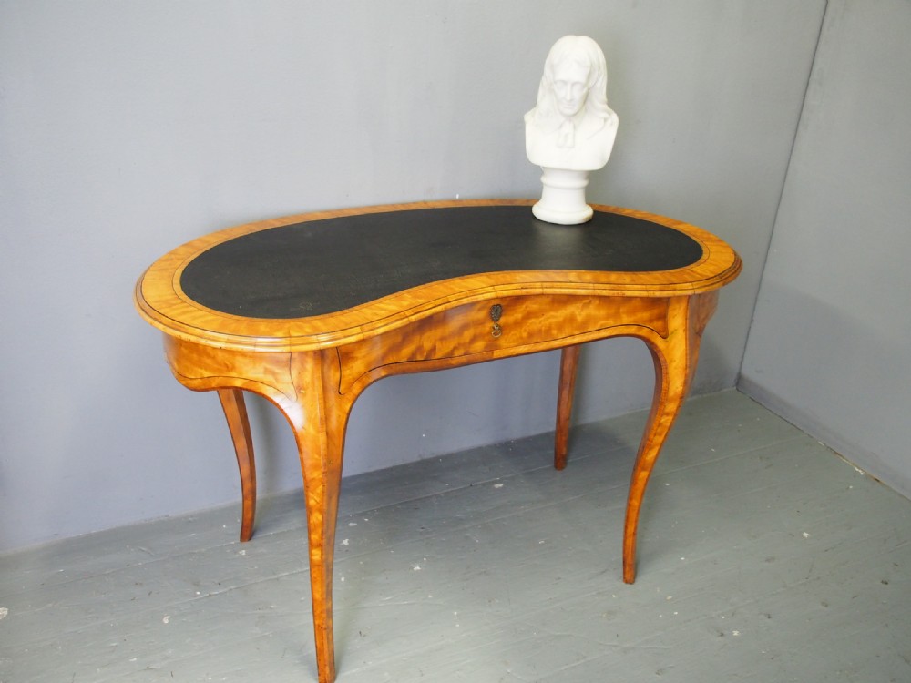 Victorian Inlaid Satinwood Writing Table View XIII