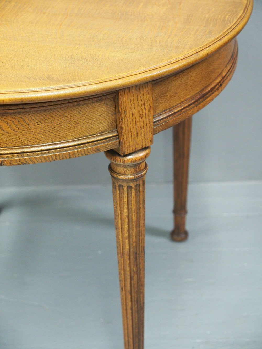 Victorian Small Oak Drum Table View VIII