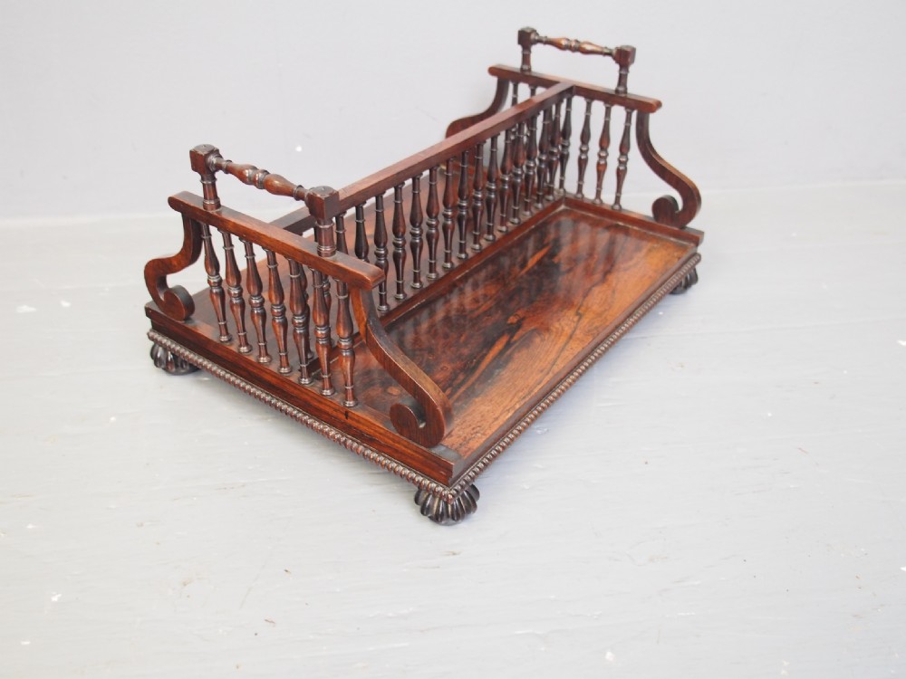 Rosewood Book Trough Attributed to Gillows View II