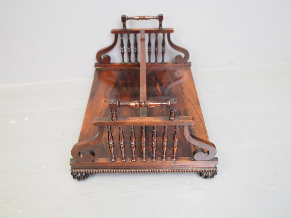 Rosewood Book Trough Attributed to Gillows View III