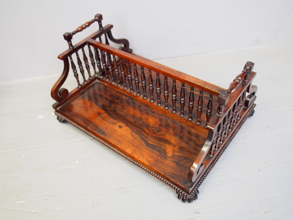 Rosewood Book Trough Attributed to Gillows View IV