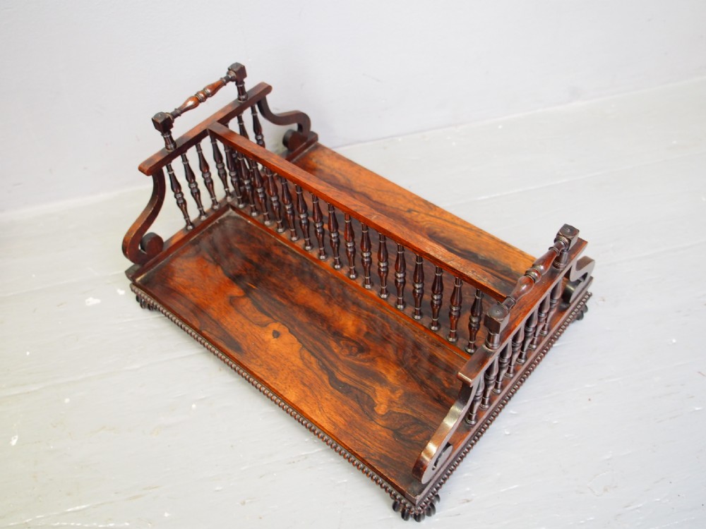 Rosewood Book Trough Attributed to Gillows View VII