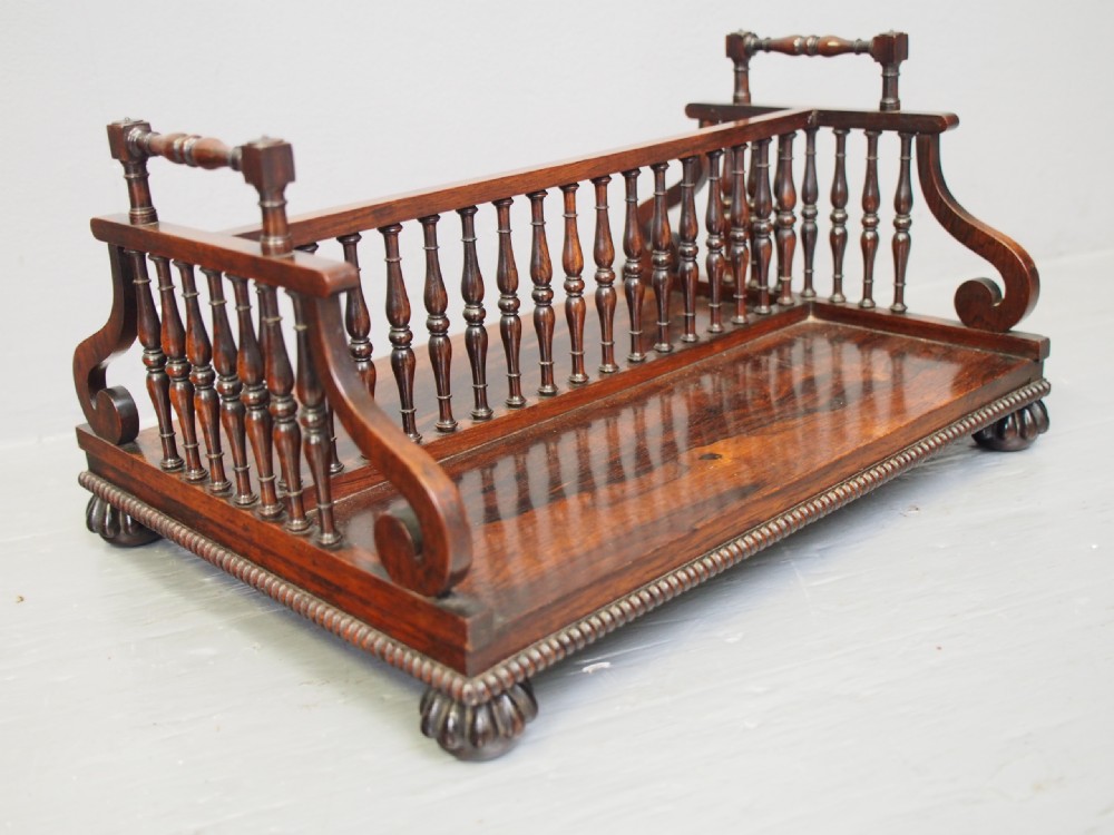 Rosewood Book Trough Attributed to Gillows View VIII
