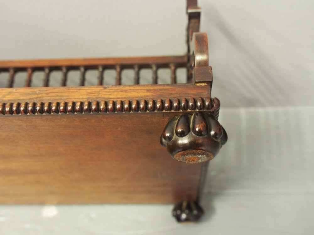 Rosewood Book Trough Attributed to Gillows View X