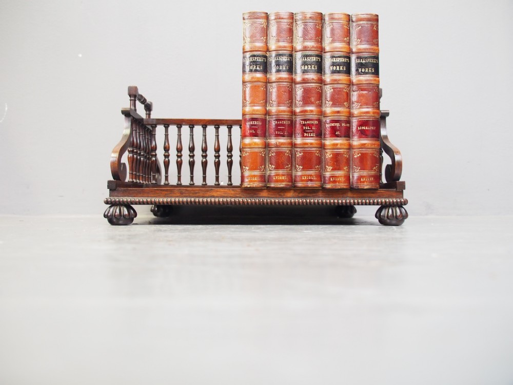 Rosewood Book Trough Attributed to Gillows View XII