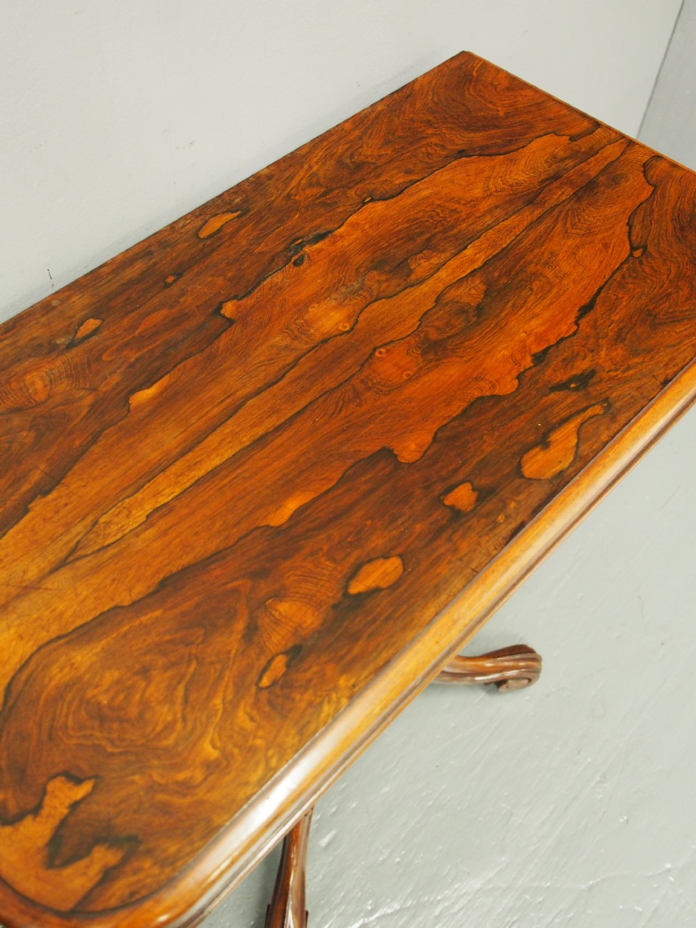 Pair of Victorian Rosewood Foldover Tea Tables View V