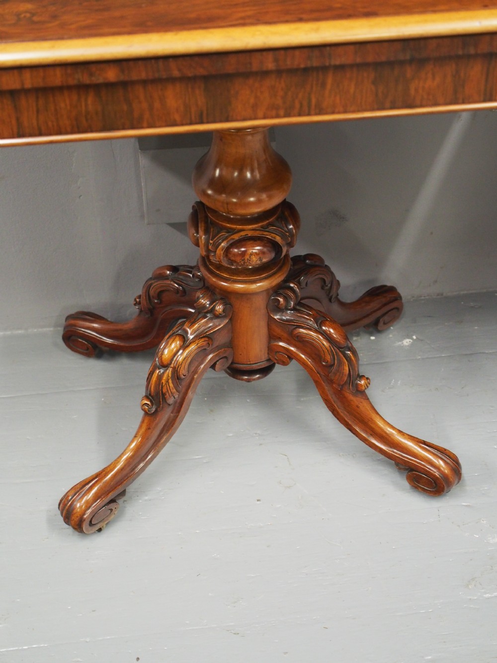 Pair of Victorian Rosewood Foldover Tea Tables View XII