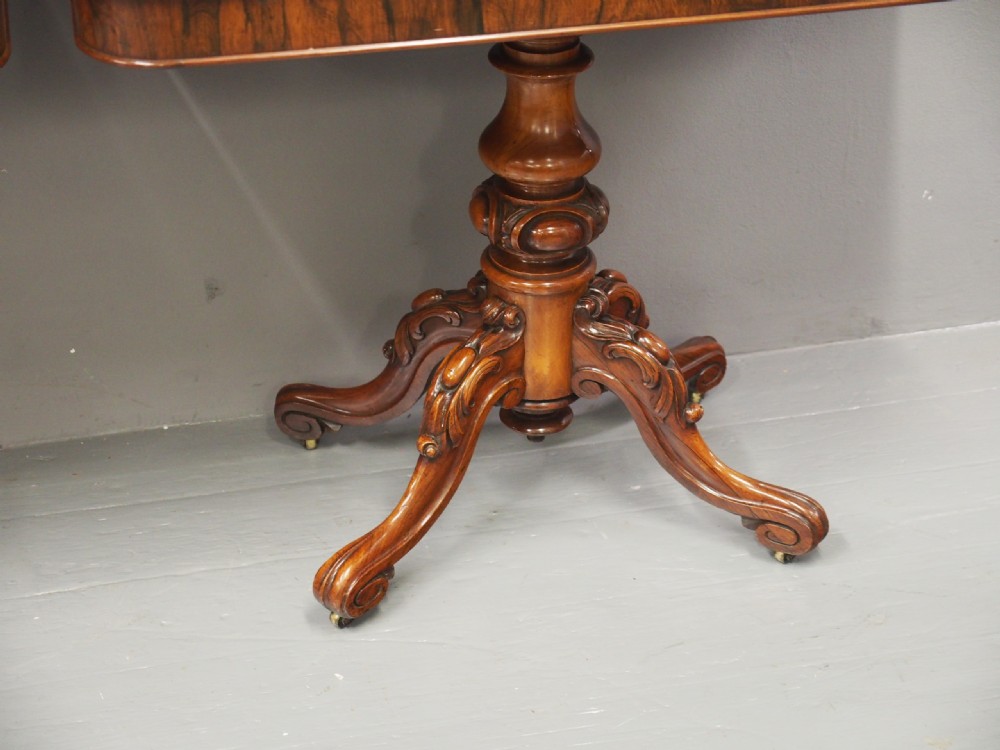 Pair of Victorian Rosewood Foldover Tea Tables View XIII