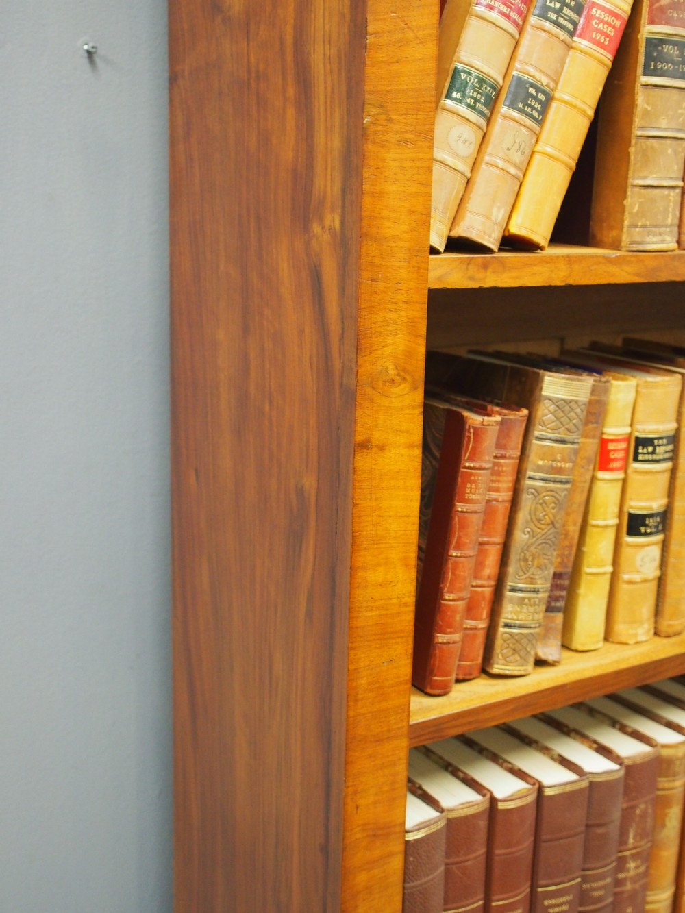 Georgian Style Walnut Open Bookcase View VII