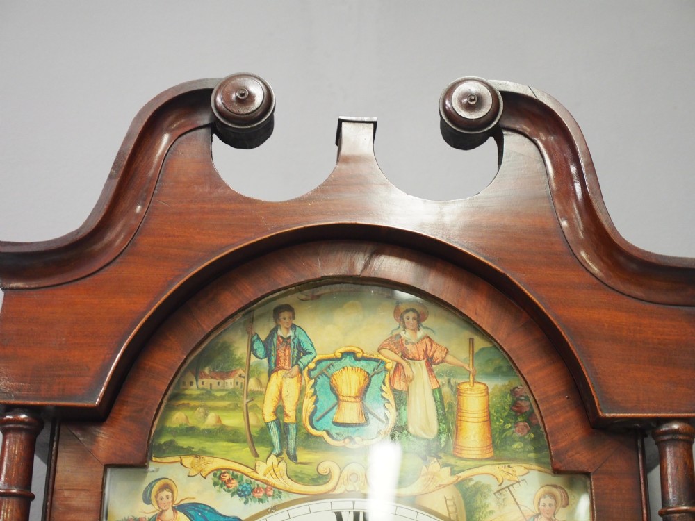 Scottish Mahogany Longcase Clock by John Hood, Fife View III