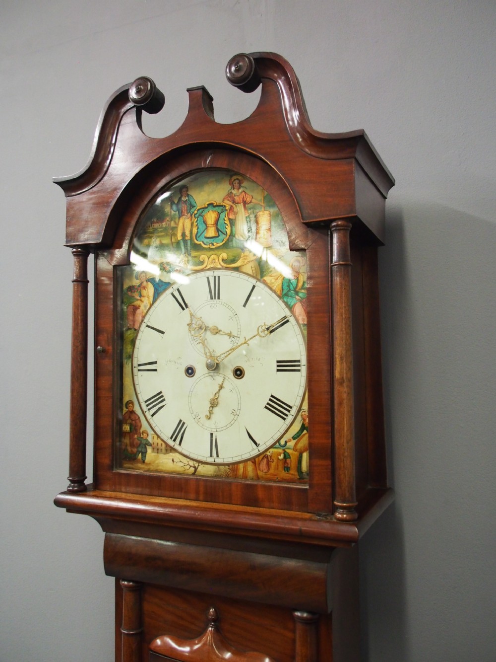 Scottish Mahogany Longcase Clock by John Hood, Fife View IV