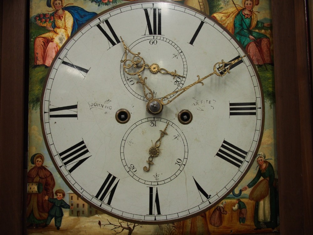 Scottish Mahogany Longcase Clock by John Hood, Fife View VIII
