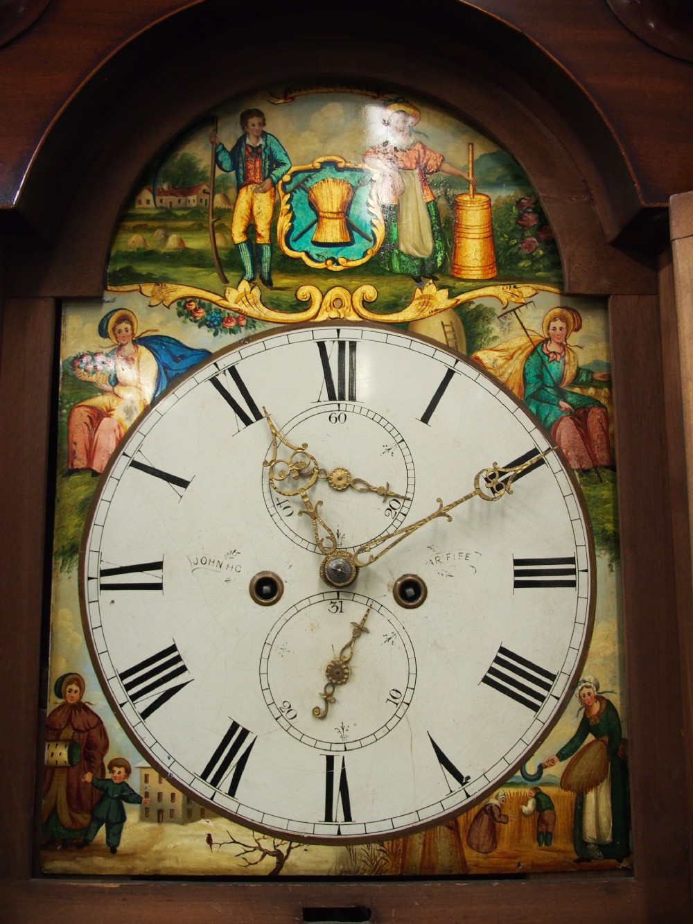 Scottish Mahogany Longcase Clock by John Hood, Fife View IX