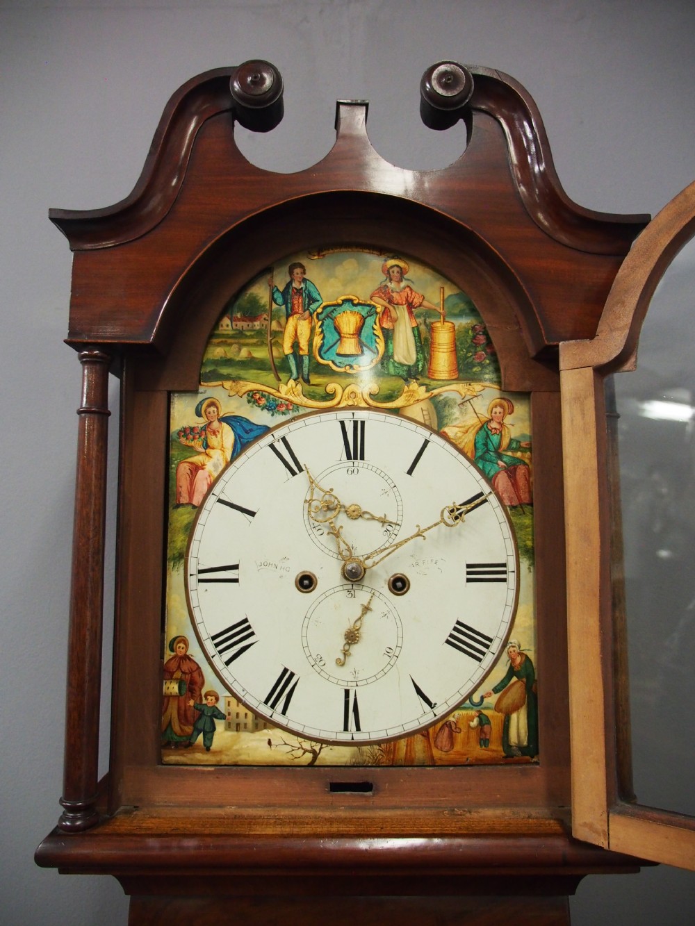 Scottish Mahogany Longcase Clock by John Hood, Fife View X