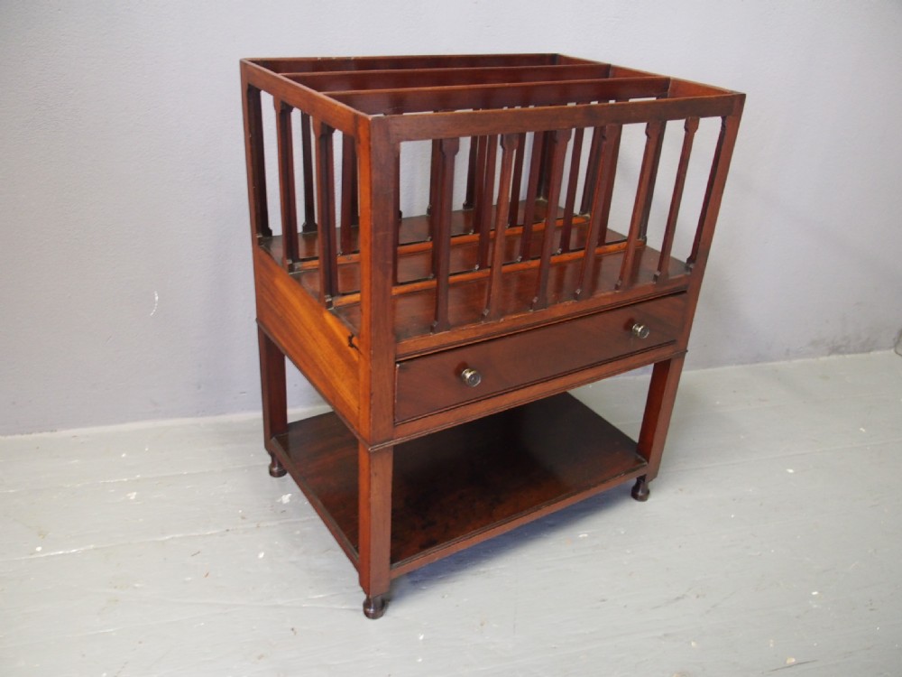 Unusual George IV Mahogany Canterbury View II