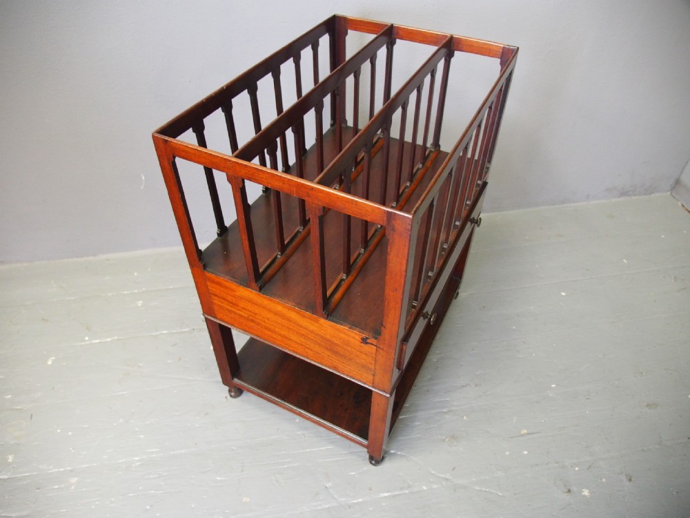 Unusual George IV Mahogany Canterbury View III