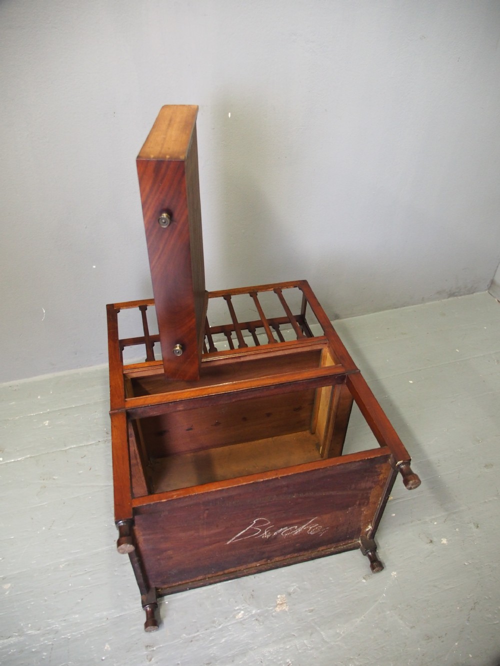 Unusual George IV Mahogany Canterbury View V