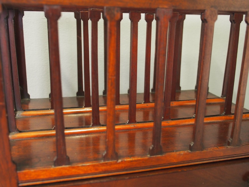 Unusual George IV Mahogany Canterbury View VI