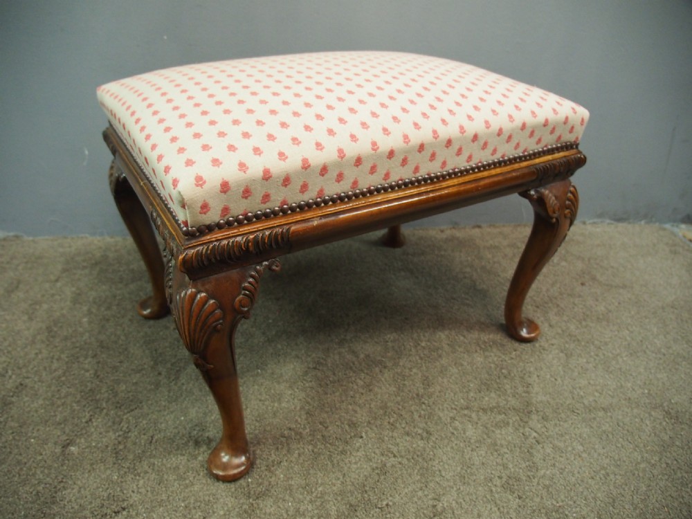 George III Style Walnut Stool View II