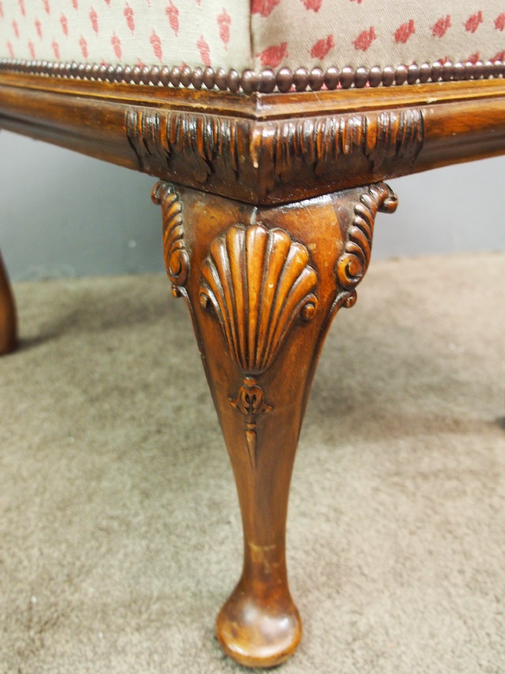 George III Style Walnut Stool View V