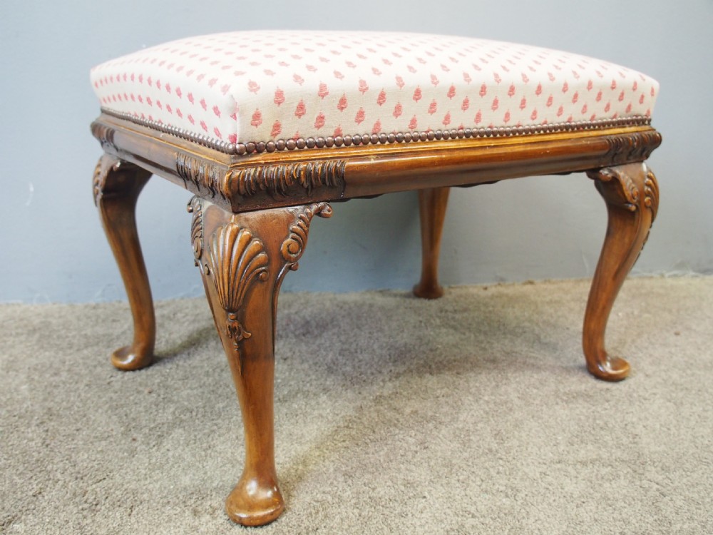 George III Style Walnut Stool View VII