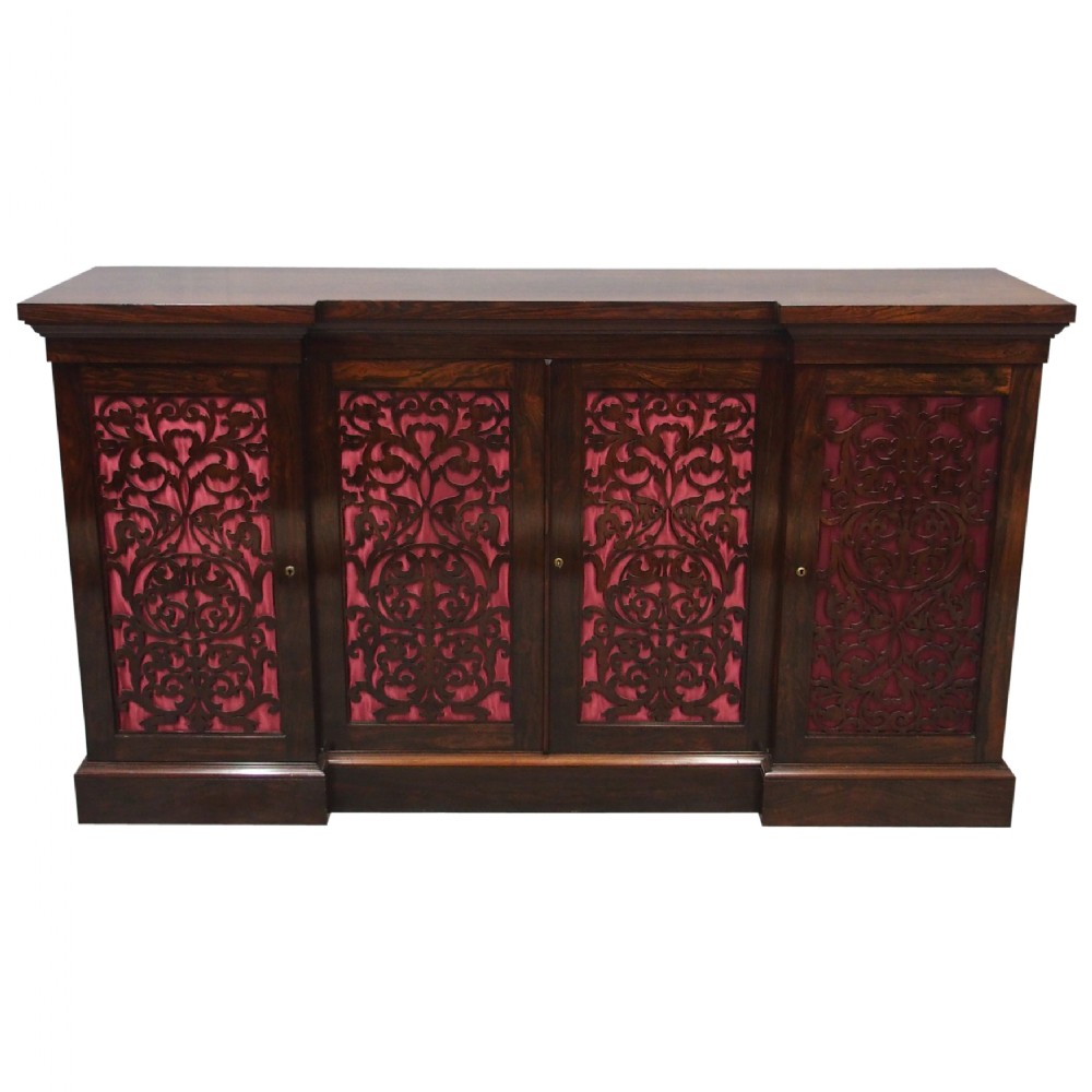 Large George IV Rosewood Side Cabinet