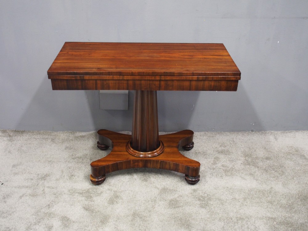 George IV Goncalo Alves Foldover Tea Table View IV