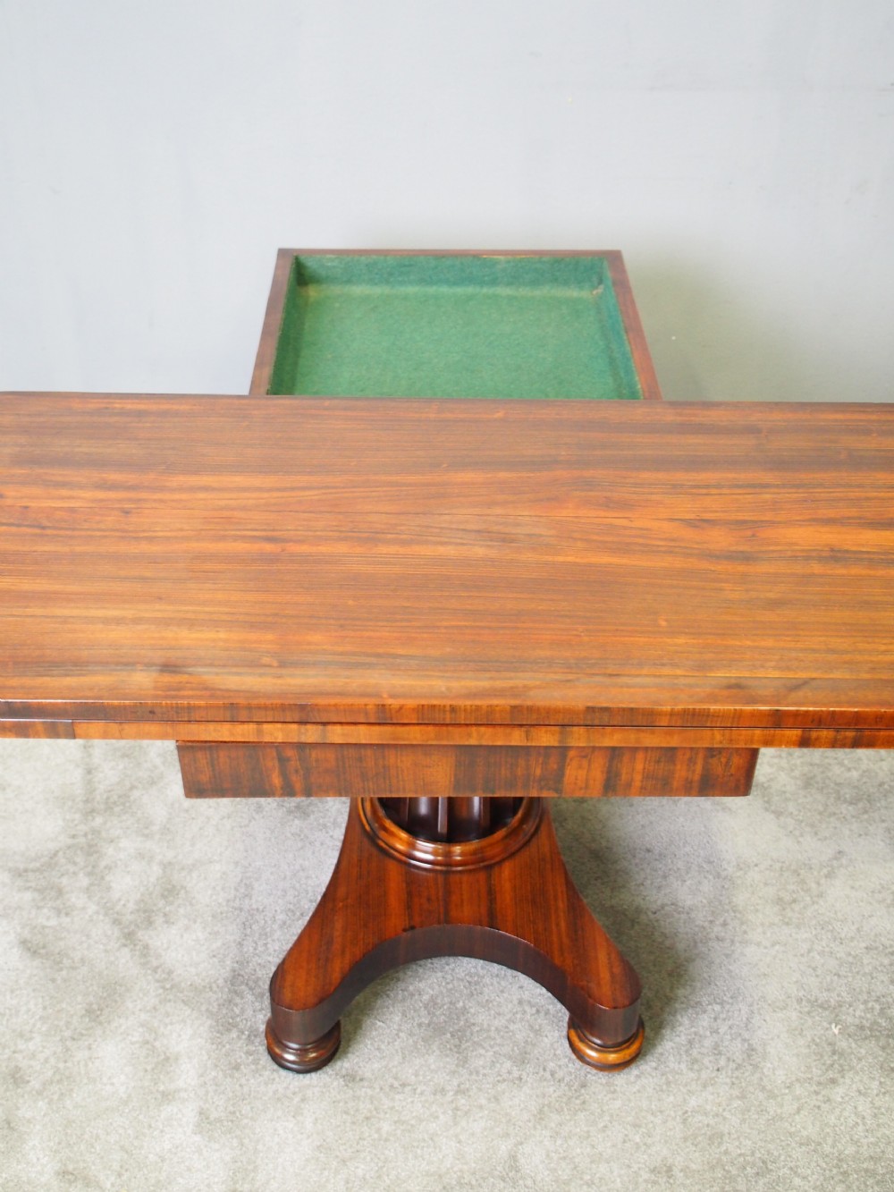 George IV Goncalo Alves Foldover Tea Table View VI