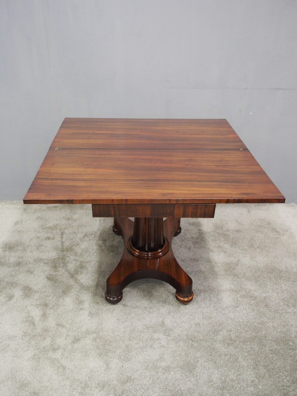 George IV Goncalo Alves Foldover Tea Table View VII
