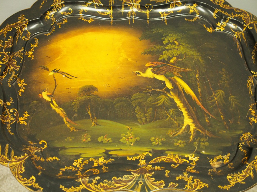 Victorian Papier Mache Tray on Stand View VIII