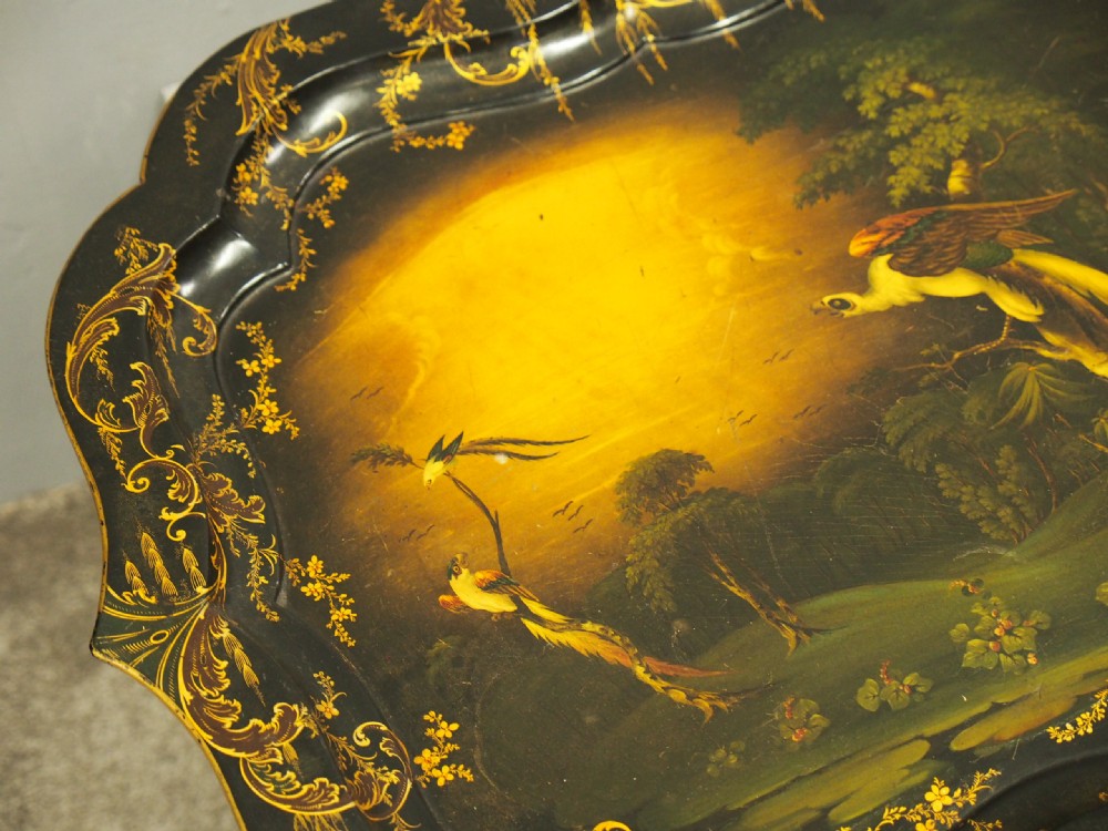 Victorian Papier Mache Tray on Stand View XIII