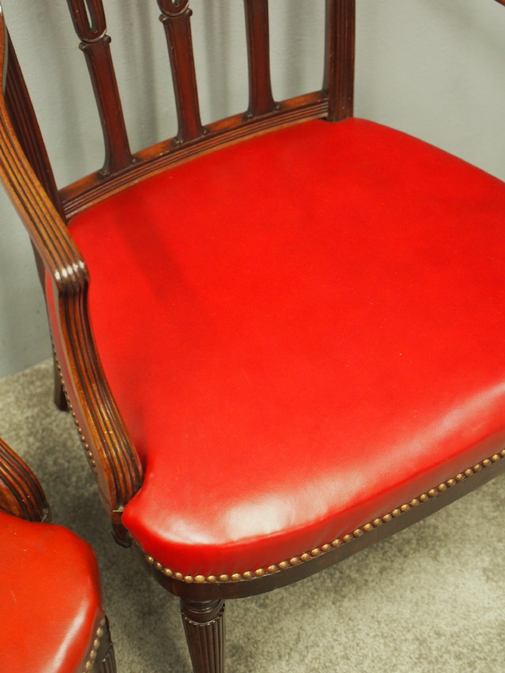 Pair of George III Style Mahogany Armchairs View VII