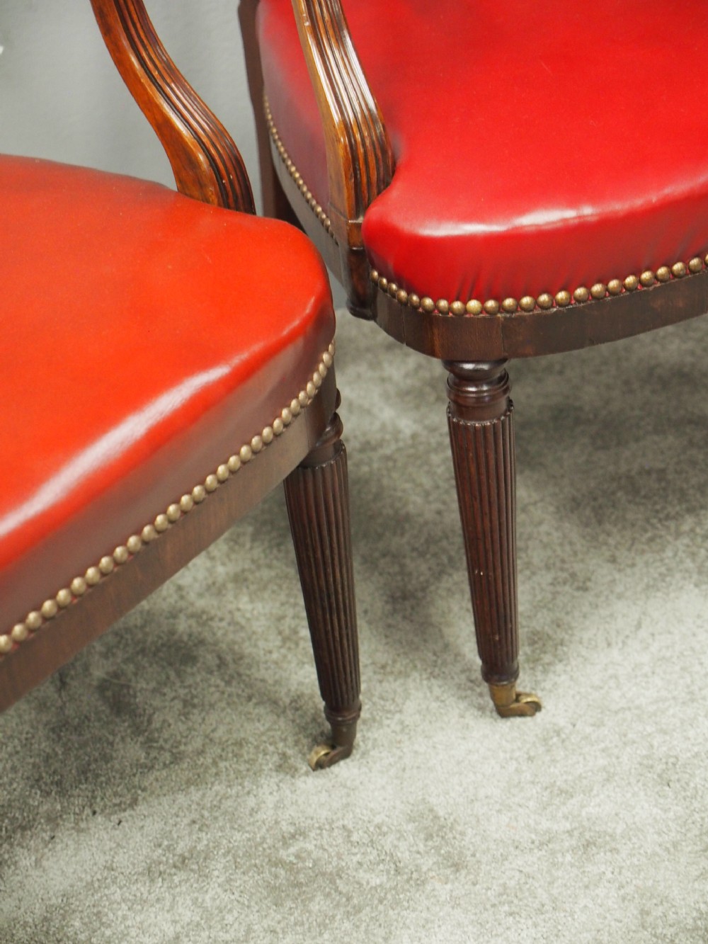 Pair of George III Style Mahogany Armchairs View VIII