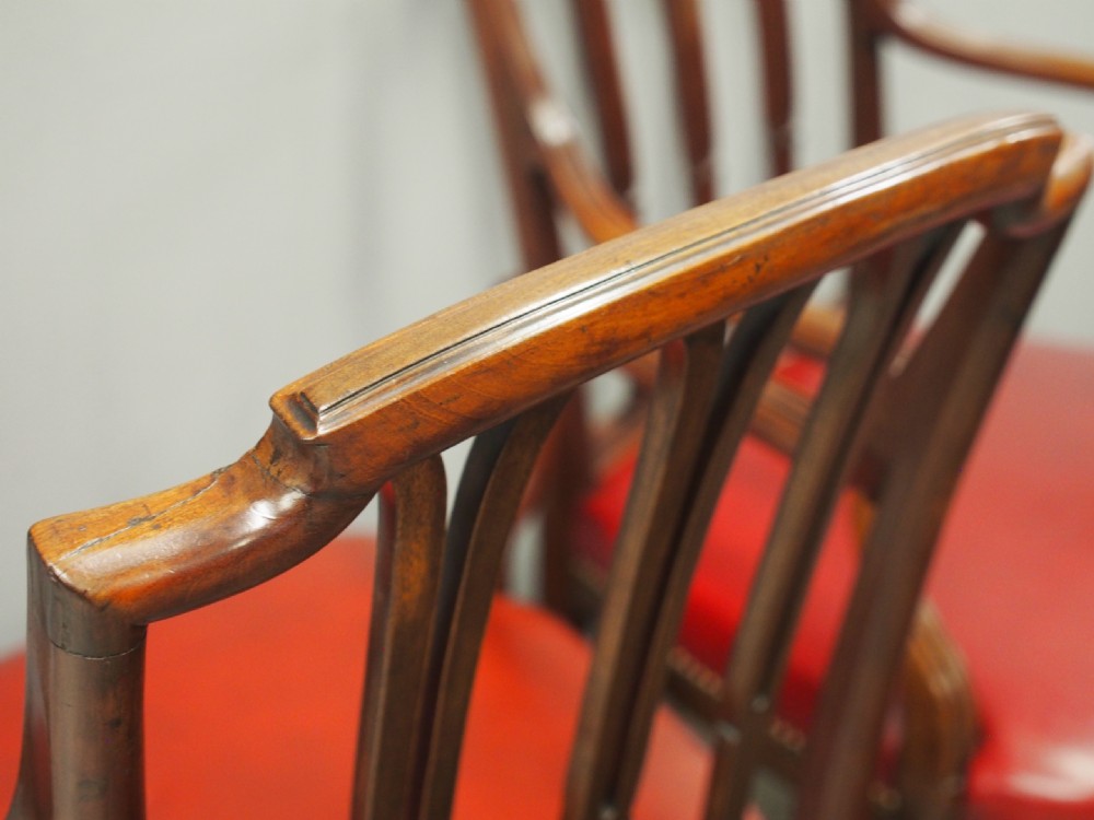 Pair of George III Style Mahogany Armchairs View XIV