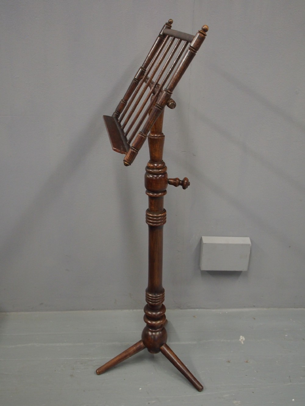Stained Beech and Bentwood Music Stand View IX