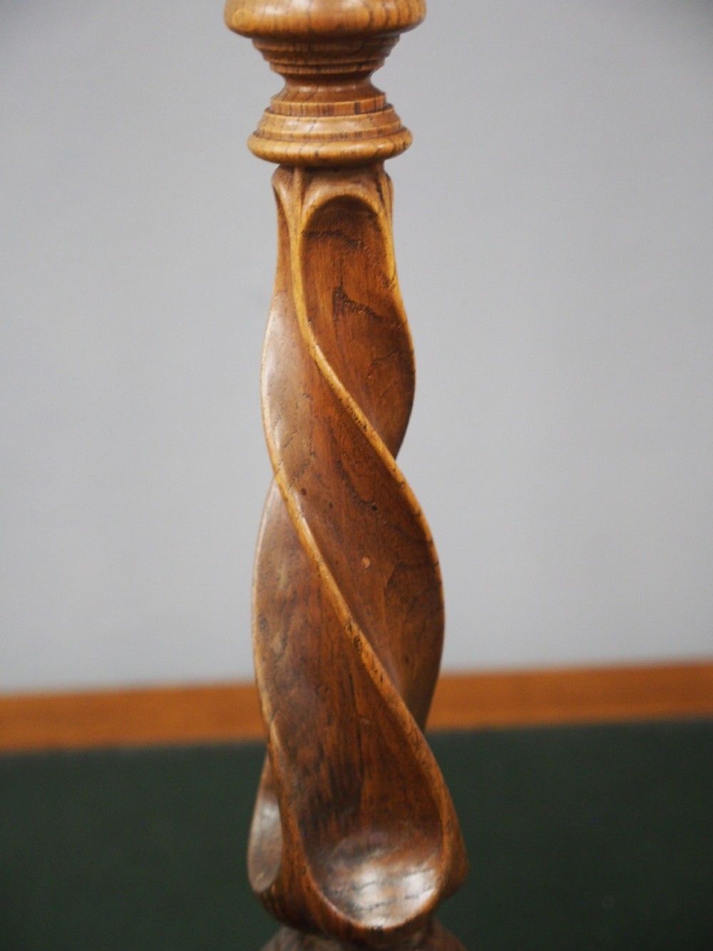 Pair of Scottish Arts and Crafts Oak Candlesticks View IV