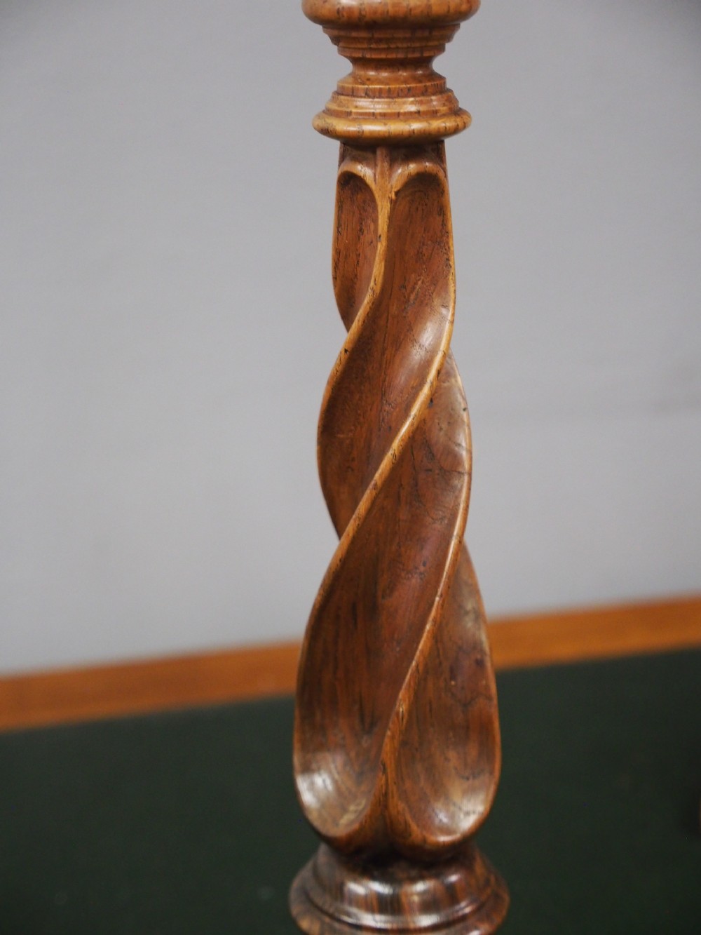 Pair of Scottish Arts and Crafts Oak Candlesticks View V