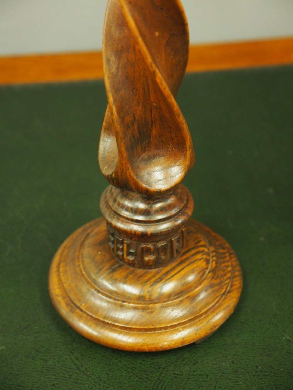 Pair of Scottish Arts and Crafts Oak Candlesticks View X