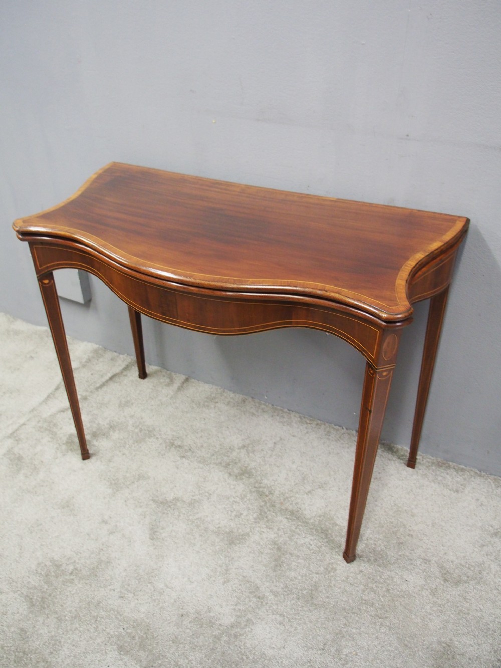 Hepplewhite Style Inlaid Mahogany Card Table View II