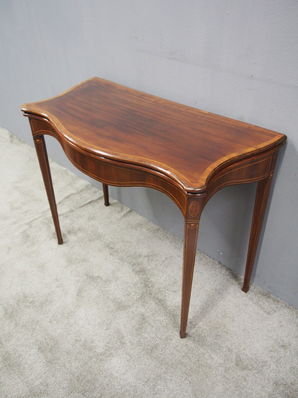 Hepplewhite Style Inlaid Mahogany Card Table View III