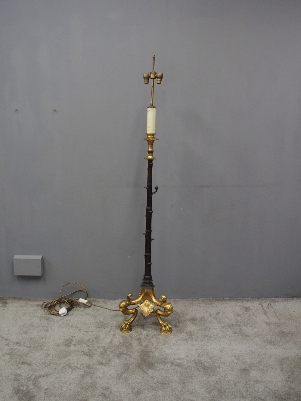 Gilded and Bronze Standard Lamp View II