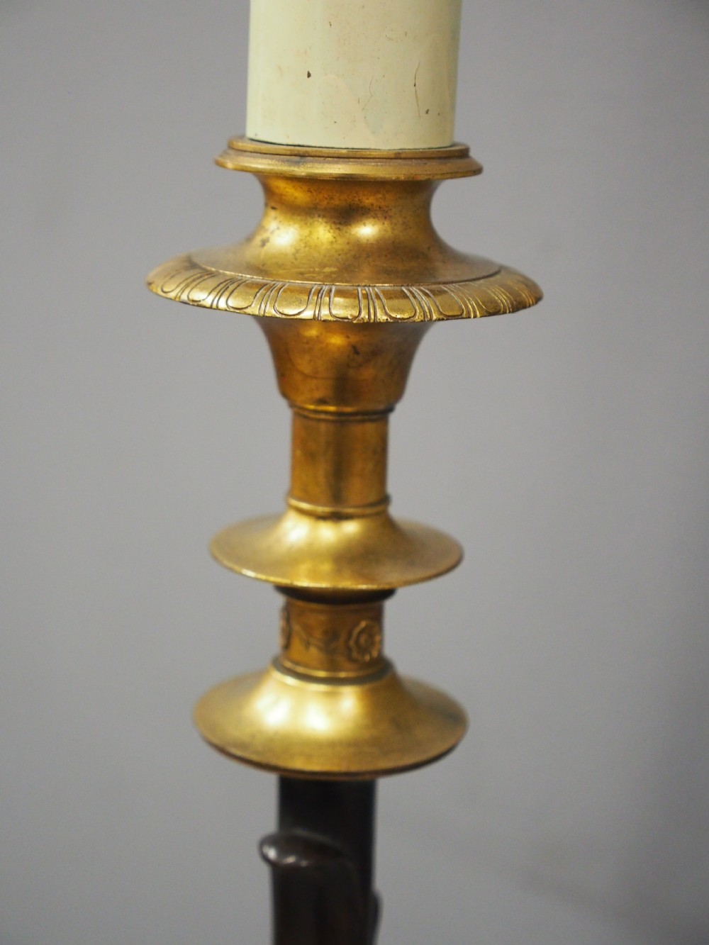 Gilded and Bronze Standard Lamp View VI