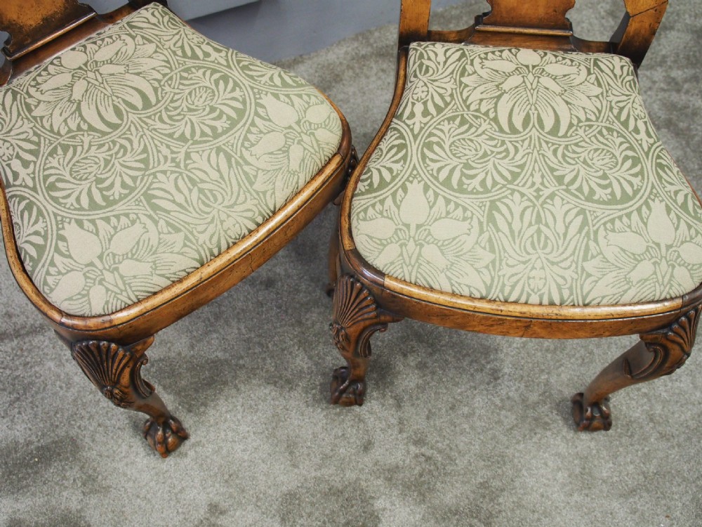 Pair of Queen Anne Style Walnut Chairs View IV